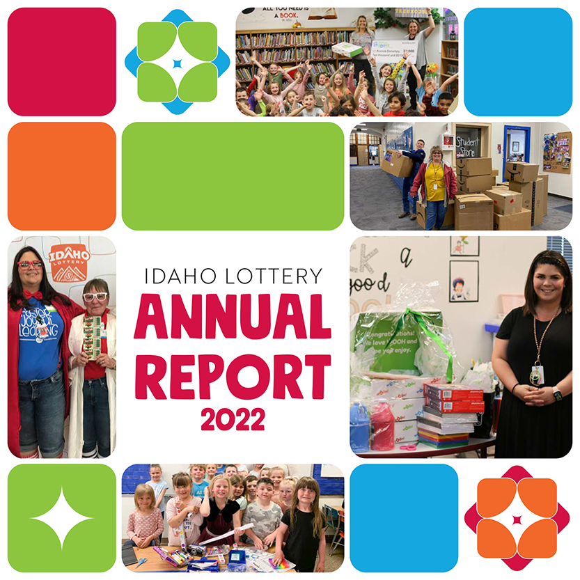 2022 Idaho Lottery Annual Report Cover