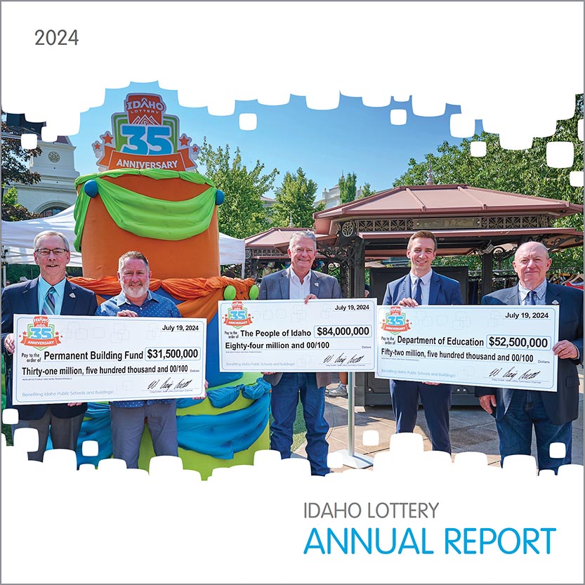 2024 Idaho Lottery Annual Report Cover